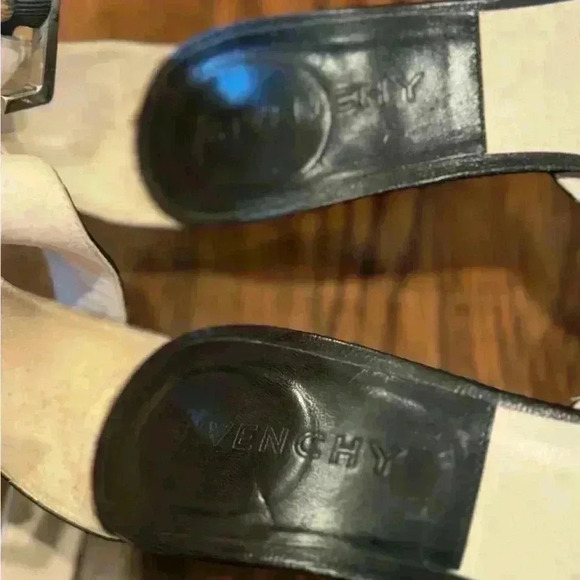 Givenchy Black Leather Stiletto Vintage Classic Spike Mary Jane Heels Size 41 - Picture 5 of 11